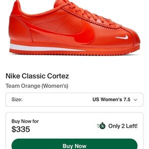 Nike Cortez Bright Orange Sneakers